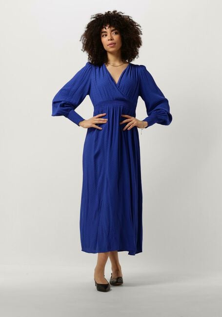 Blauwe Y.A.S. Maxi jurk YASDREA LS LONG DRESS - large