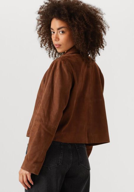 Bruine MY ESSENTIAL WARDROBE Leren jas PETRAMW SUEDE JACKET - large