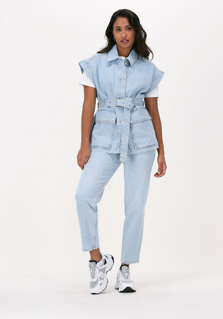 Lichtblauwe SELECTED WOMEN Mom jeans RITA HW MOM LIGHT BLUE JEANS - large