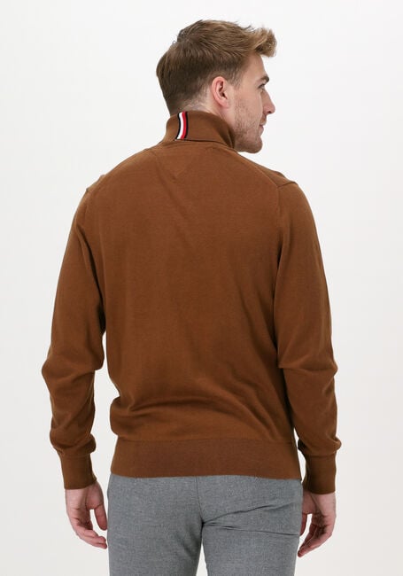 Khaki TOMMY HILFIGER Coltrui PIMA COTTON CASHMERE ROLL NECK - large