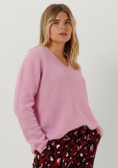 Lichtroze MOS MOSH Trui THORA V-NECK KNIT - large
