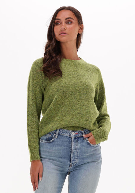 Groene SELECTED WOMEN Trui LULU LS KNIT O-NECK B - large