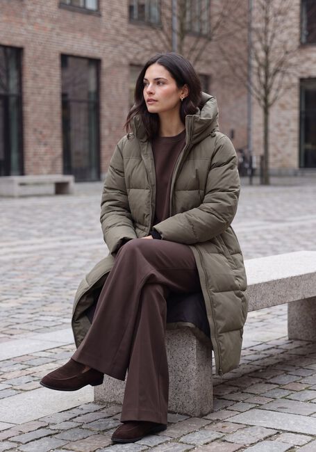 Khaki MSCH COPENHAGEN Gewatteerde jas MSCHZALA PAVINARIA JACKET - large