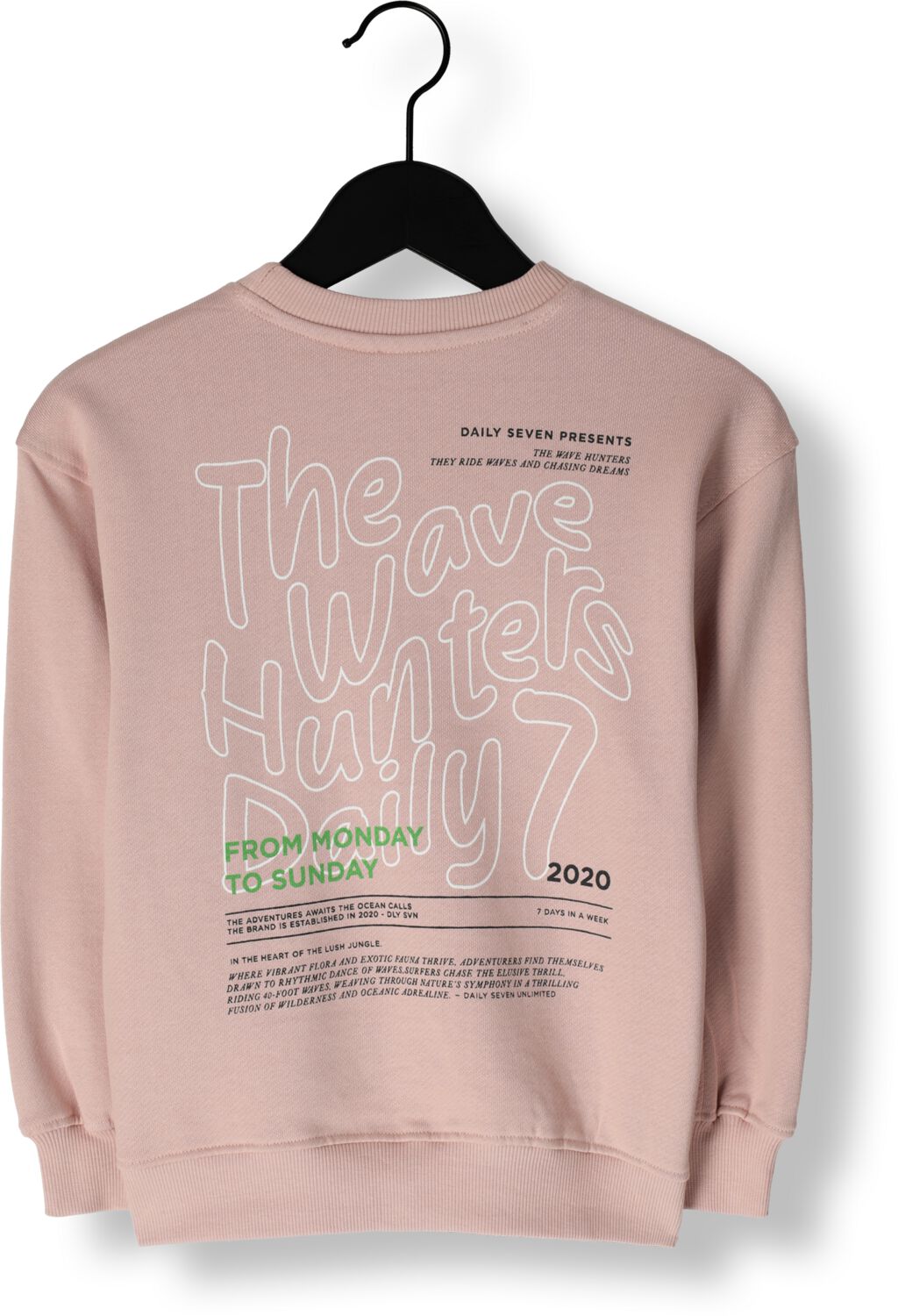 DAILY7 Jongens Truien & Vesten Sweater Oversized Backprint Lichtroze