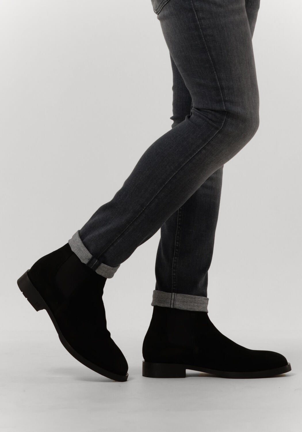 Chelsea boots heren zwart leer on sale