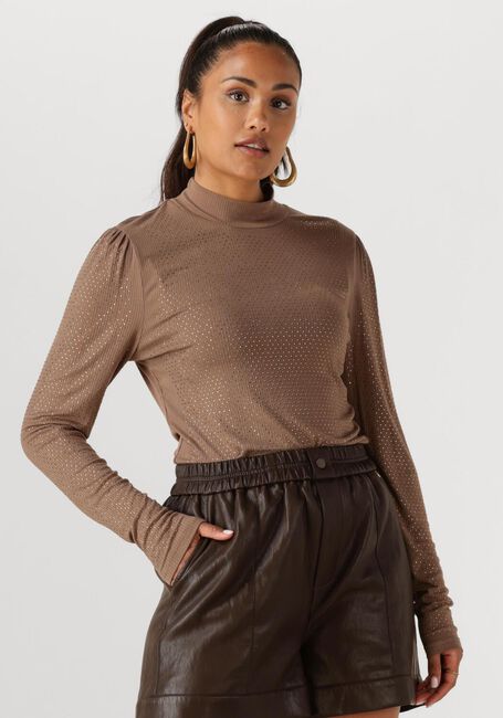 Taupe NUKUS Tops & T-shirts PUCK TOP STRASS - large
