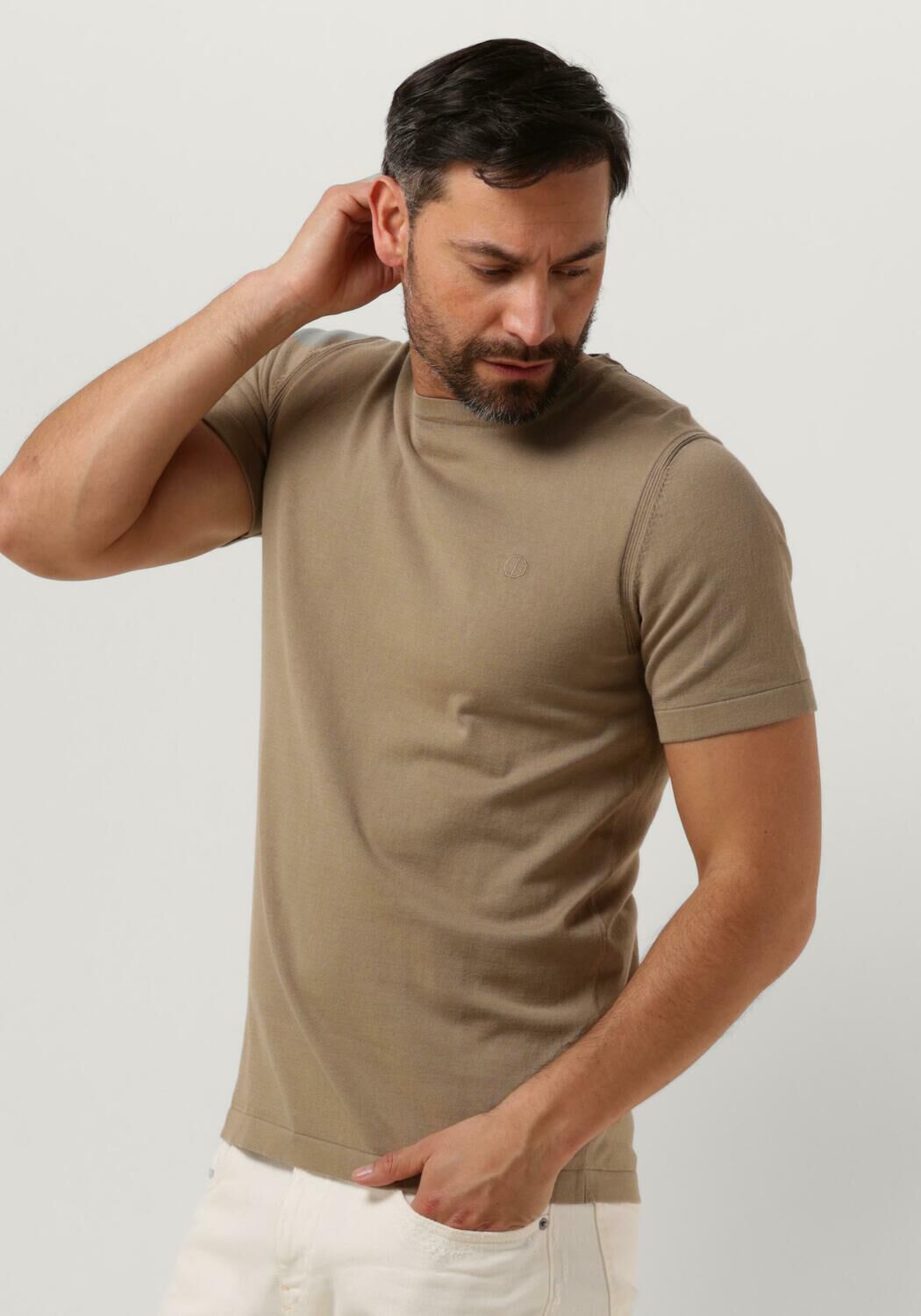 Dstrezzed Heren Polo & T-shirts Zeke Tee Beige Heren