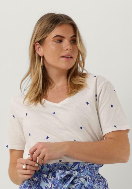 Gebroken wit FABIENNE CHAPOT T-shirt PHIL V-NECK TEE 307 - large