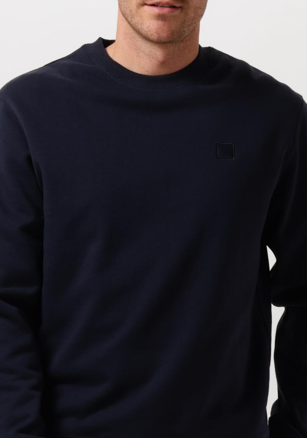 SCOTCH & SODA Heren Truien & Vesten Core Logo Sweatshirt Donkerblauw