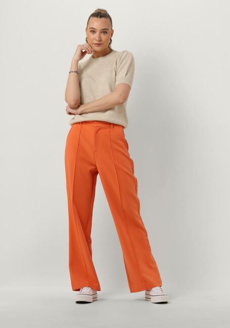Oranje COLOURFUL REBEL Pantalon RUS UNI STRAIGHT PANTS - large