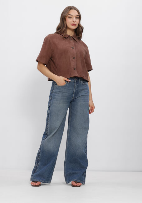 Bruine STUDIO AR Jassen EVELINE GOAT SUEDE - large