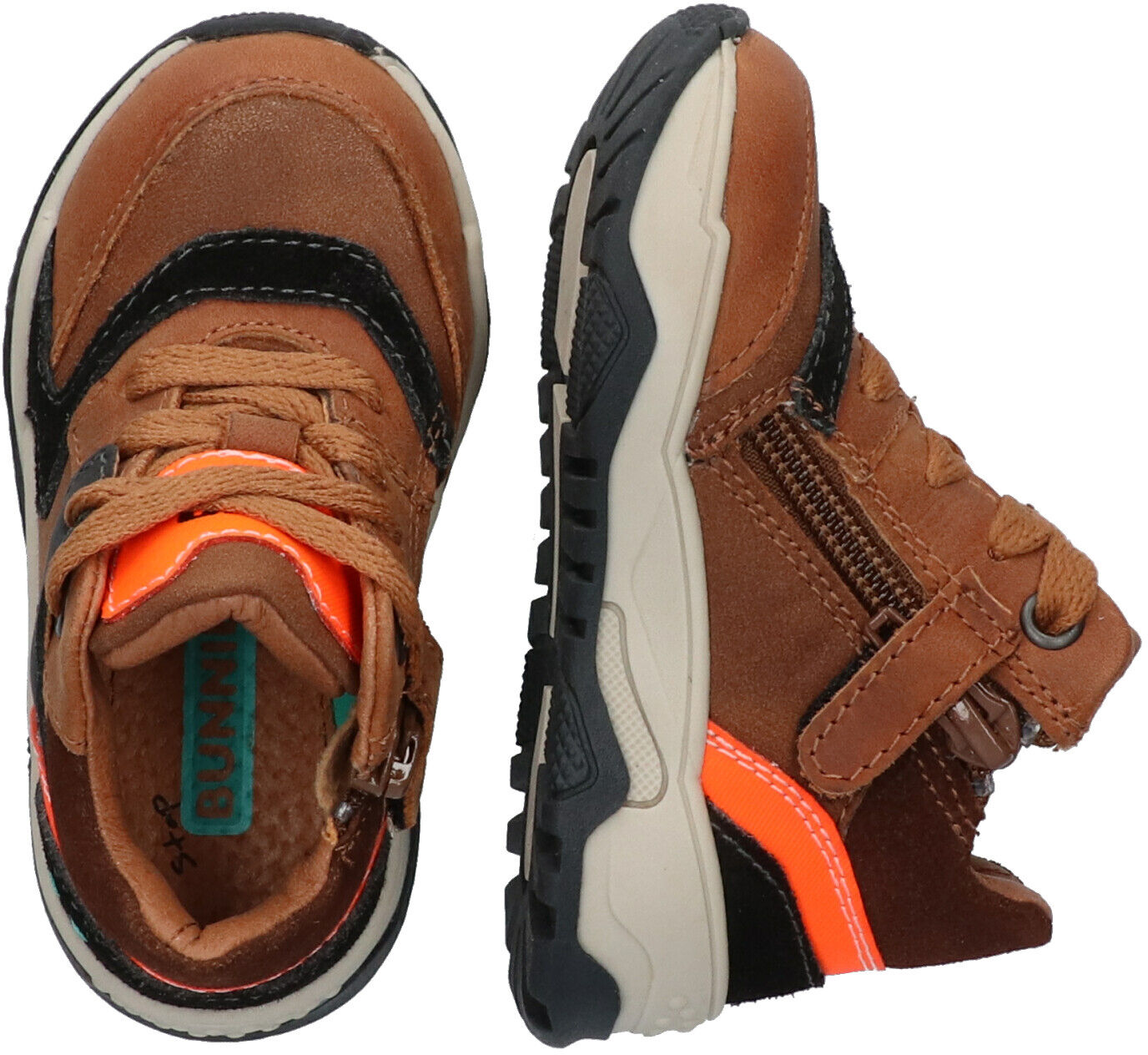 Bruine BUNNIESJR Hoge sneakers CODY CHUNKY - medium