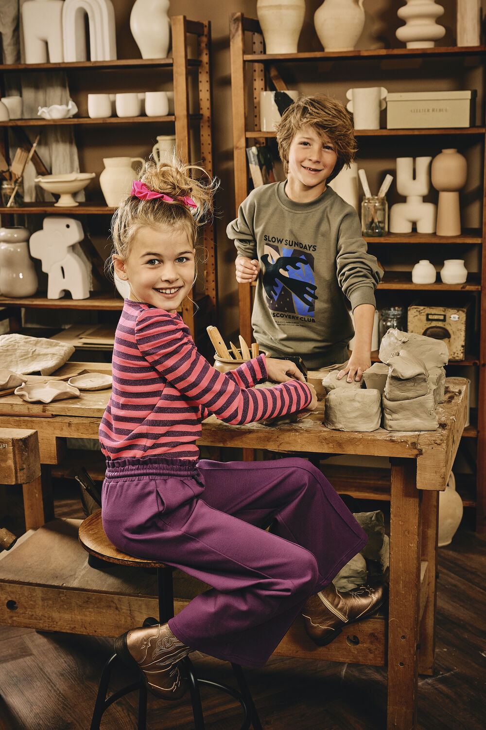 Z8 Meisjes Broeken Maureen Paars