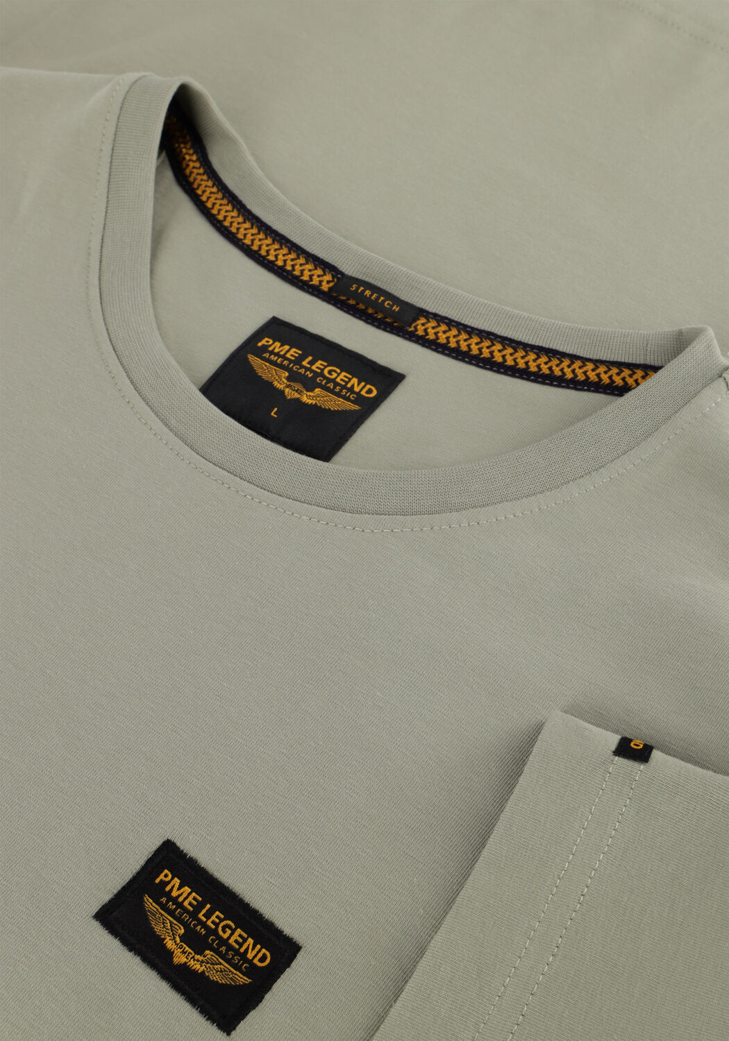 Groene PME LEGEND T-shirt SHORT SLEEVE R-NECK GUYVER TEE - large