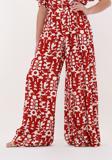 Rode IDANO Wijde broek JULES - large