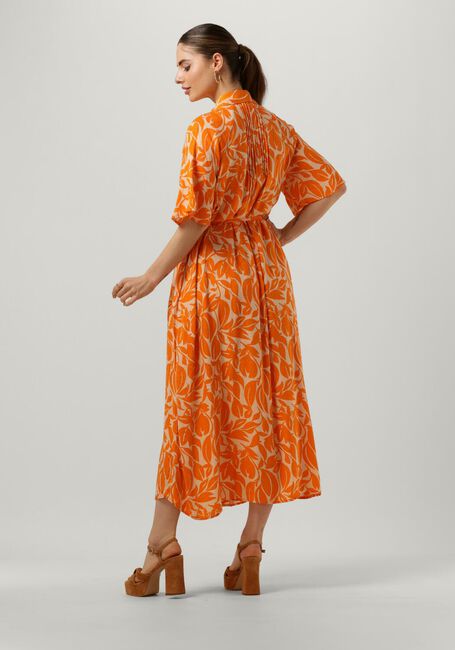 Oranje Y.A.S. Midi jurk YASLEFIRA 2/4 LONG SHIRT DRESS S. - large