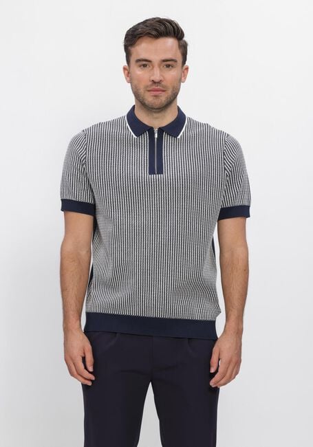Donkerblauwe BLUE INDUSTRY Polo KNITTED POLO SHORT SLEEVE - large