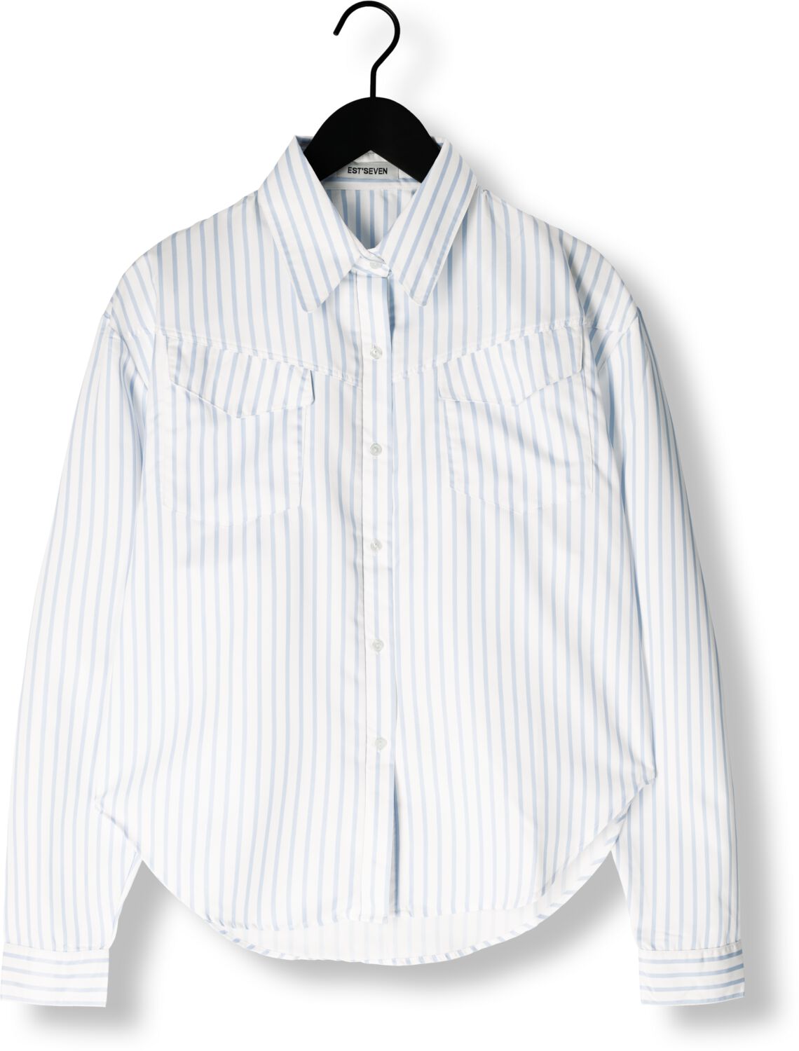 EST'SEVEN Dames Blouses Franky Blouse Lichtblauw