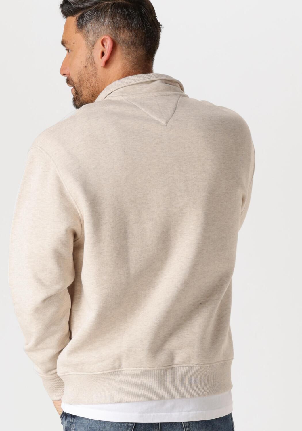 TOMMY JEANS Heren Truien & Vesten Tjm Rlx Badge 1 4 Zip Beige