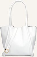 Witte FRED DE LA BRETONIERE Schoudertas NALANI SHOULDER BAG LEATHER - medium