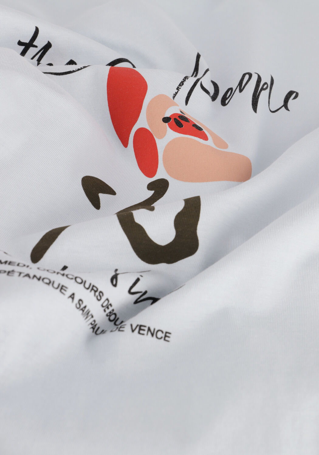 Lichtgrijze THE GOODPEOPLE T-shirt TEX - large