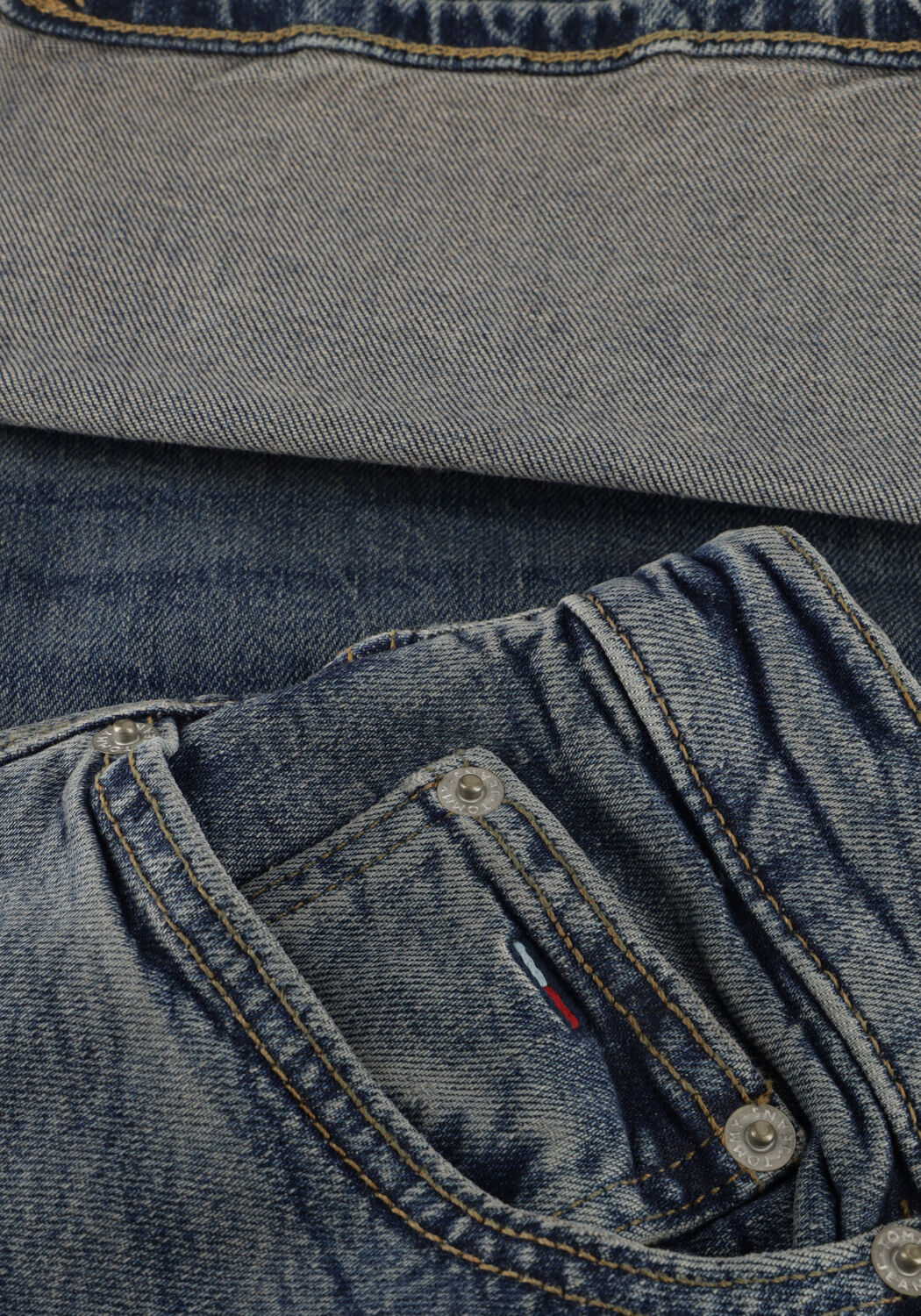 Blauwe TOMMY JEANS Wide jeans CLAIRE HR WD TURN UP EI6154 - large