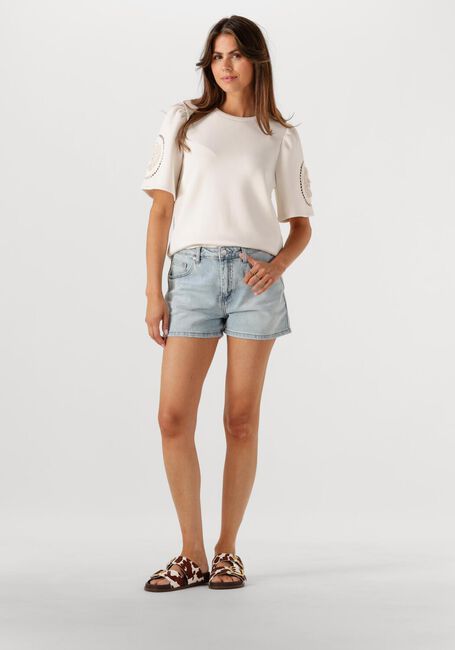 Gebroken wit OBJECT T-shirt OBJDORINA S/S RE TOP E SS FAIR 25 - large