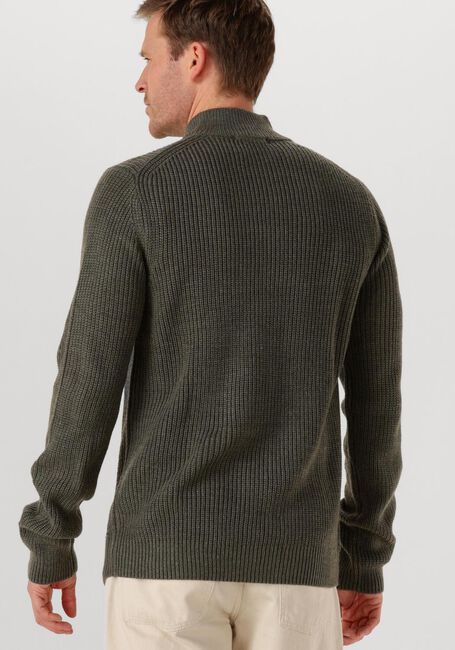 Donkergroene DSTREZZED Trui SKIPPER RIBKNIT - large