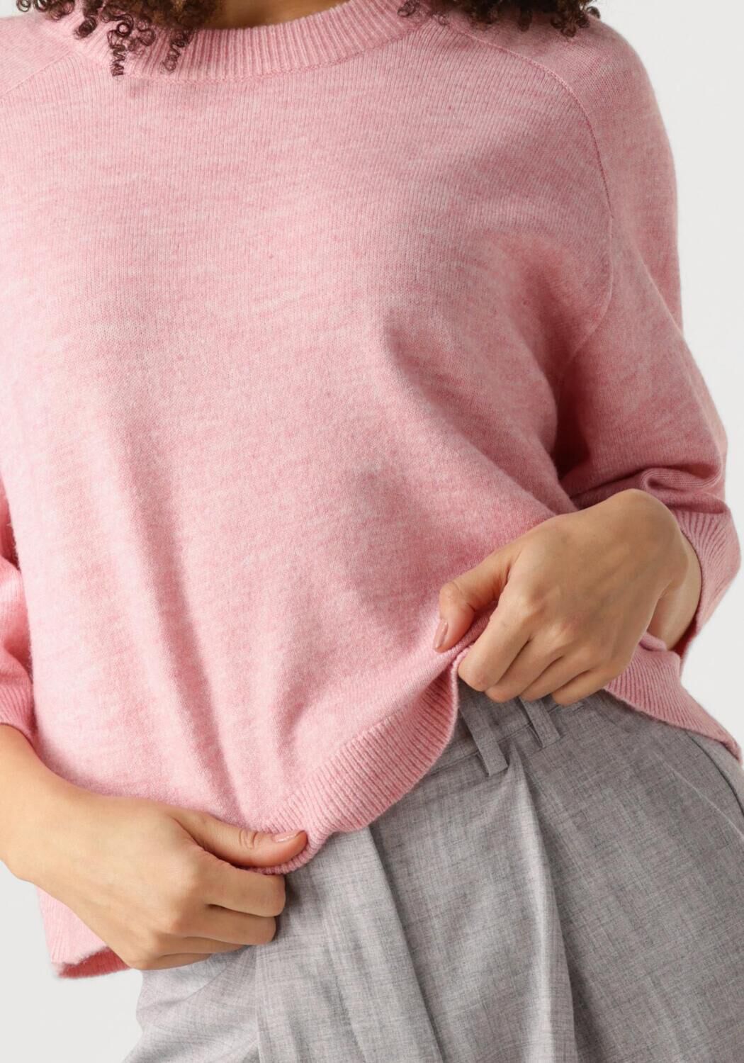 EDITED Dames Truien & Vesten Birla Knit Shirt Roze