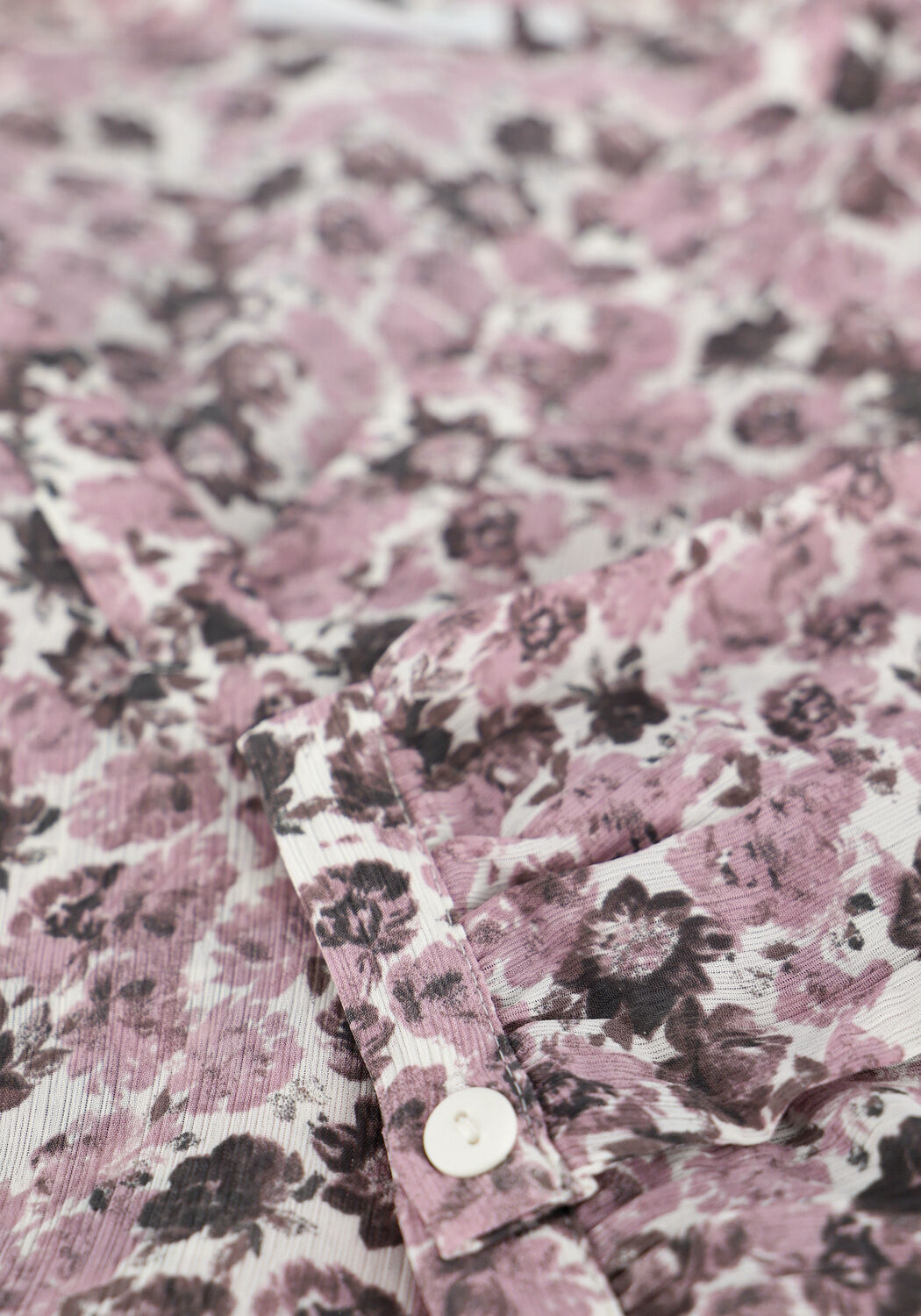 Paarse MSCH COPENHAGEN Top MADIA RIKKELIE 3/4 TOP AOP - large