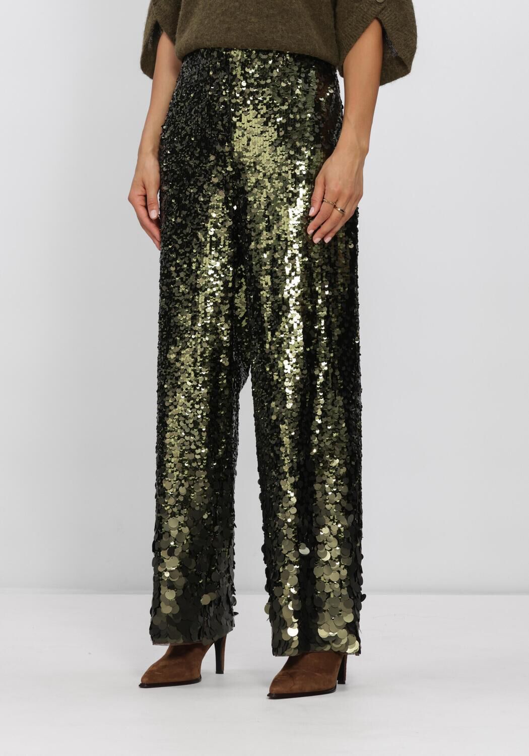DANTE6 Dames Broeken Saluz Sequins Pants Groen