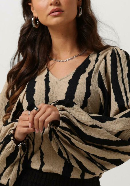 Beige MODSTRÖM Blouses HARLANDMD PRINT TOP - large