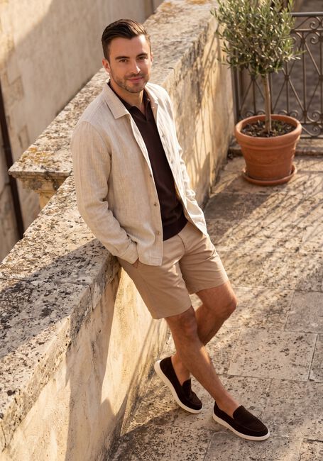 Beige PROFUOMO Overshirts OVERSHIRT RAW - large
