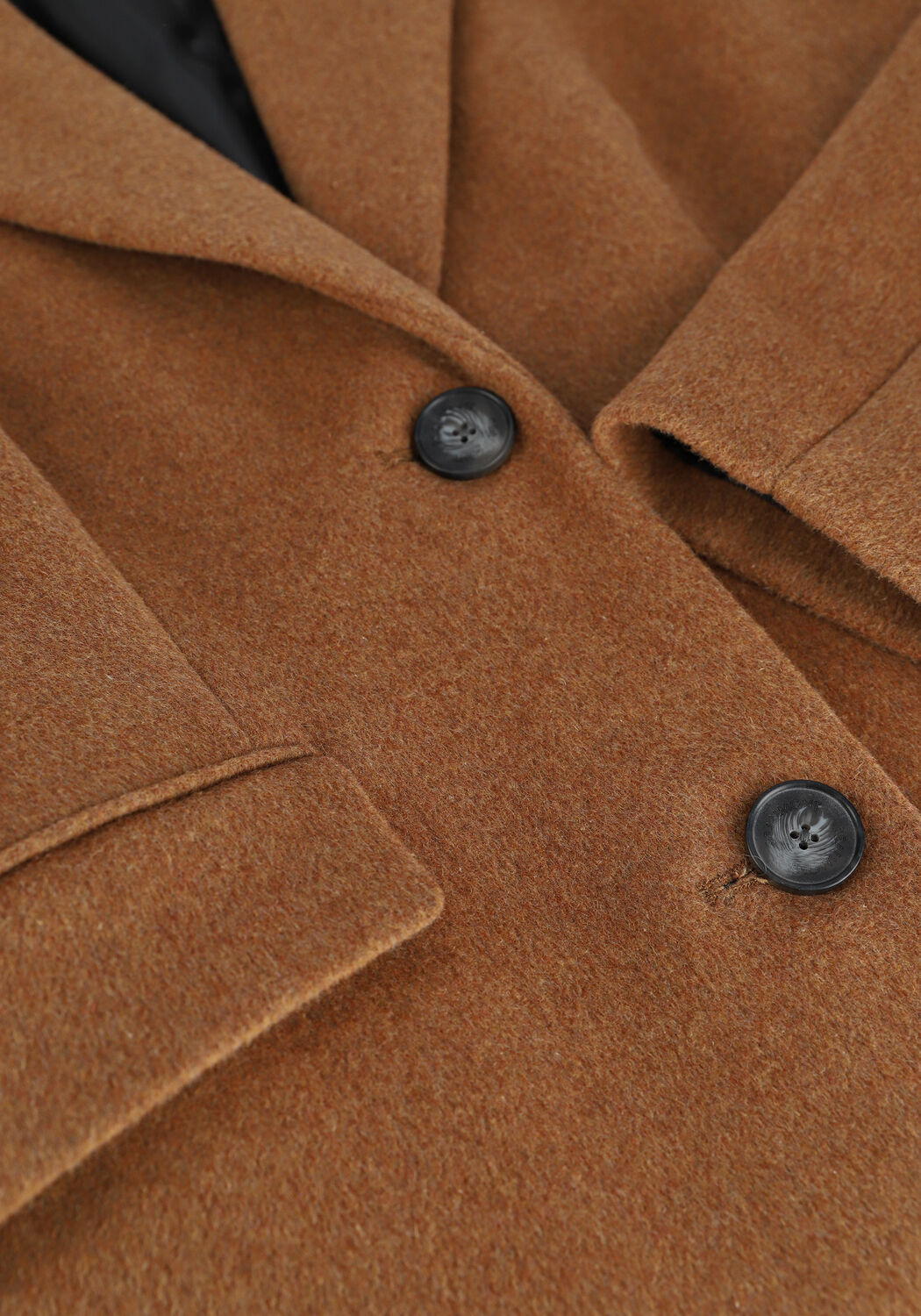 Camel BEAUMONT Mantel FLAUSCH WOOL LONG BLAZER COAT - large