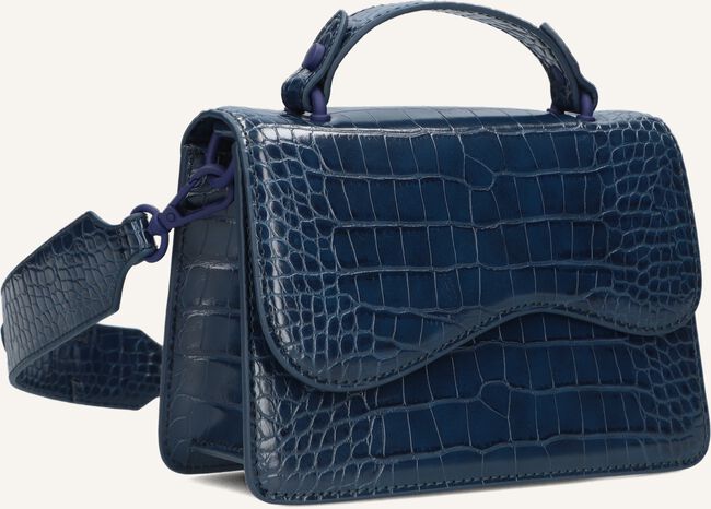 Blauwe HVISK Schoudertas CRANE MATTE CROCO Blauwe HVISK Schoudertas CRANE MATTE CROCO - large