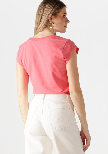 Roze CC HEART T-shirt BASIC V-NECK T-SHIRT - large