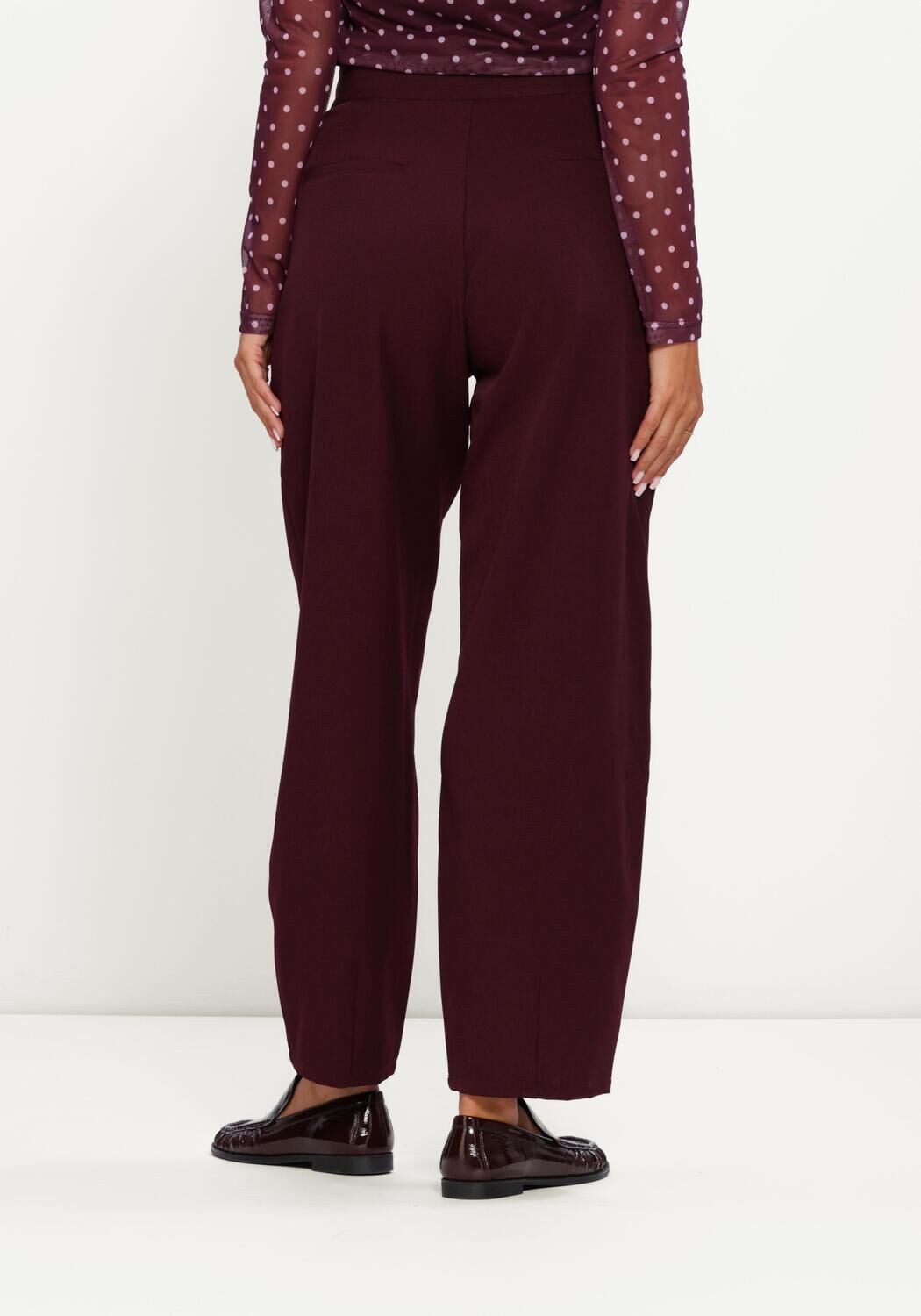 Bordeaux YDENCE Wijde broek PANTS BLYTHE - large
