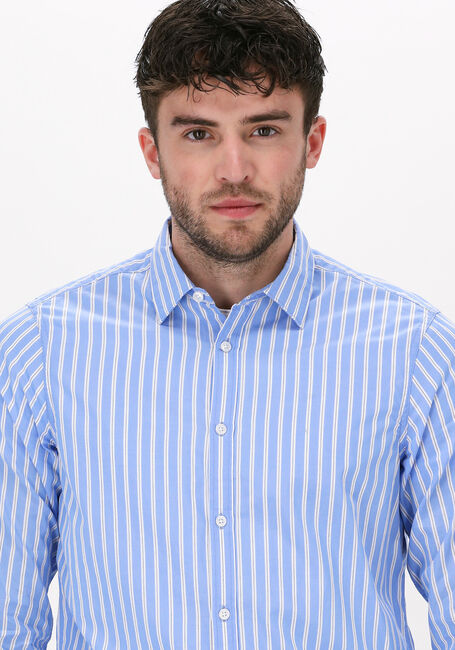 Lichtblauwe SCOTCH & SODA Casual overhemd BRIGHT STRIPED REGULAR FIT SHI - large