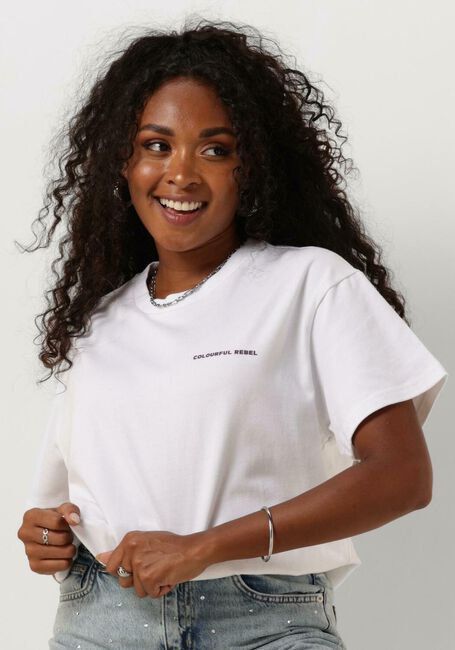 Witte COLOURFUL REBEL T-shirt SUMMER ESSENCE BOXY TEE - large