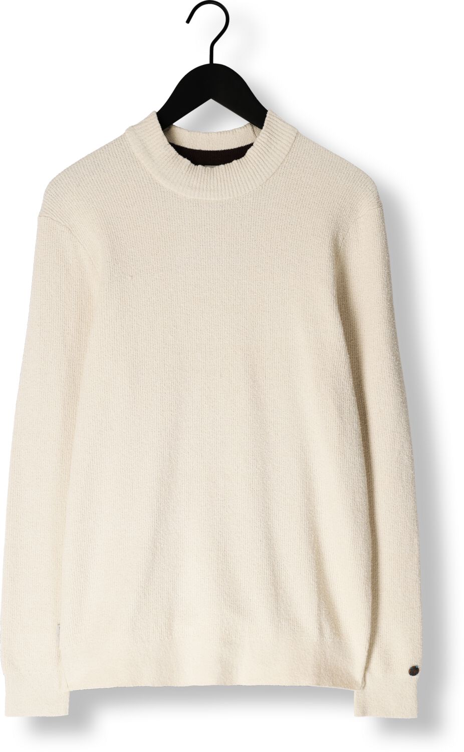 CAST IRON Heren Truien & Vesten Mock Neck Fine Boucle Beige