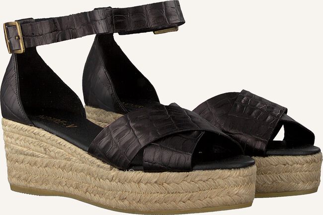 Zwarte NOTRE-V Platte sandalen OM20-01 Zwarte NOTRE-V Platte sandalen OM20-01 - large