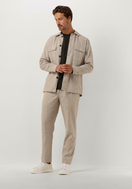 Beige PROFUOMO Overshirt OVERSHIRT CO/LINEN BEIGE - large