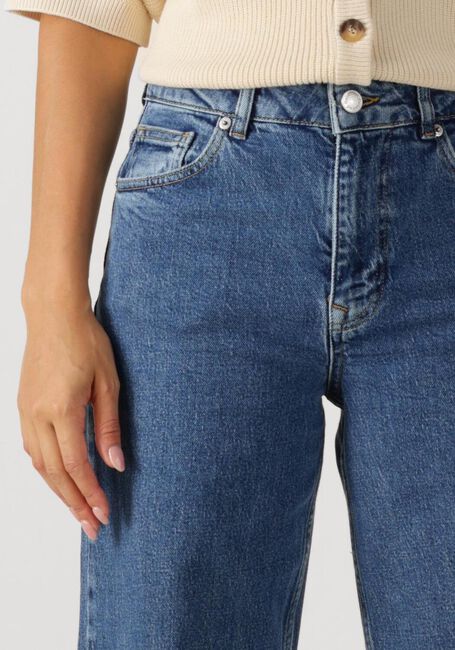 Donkerblauwe SELECTED FEMME Wide jeans SLFWIDE BEA-KORI MW JEANS - large