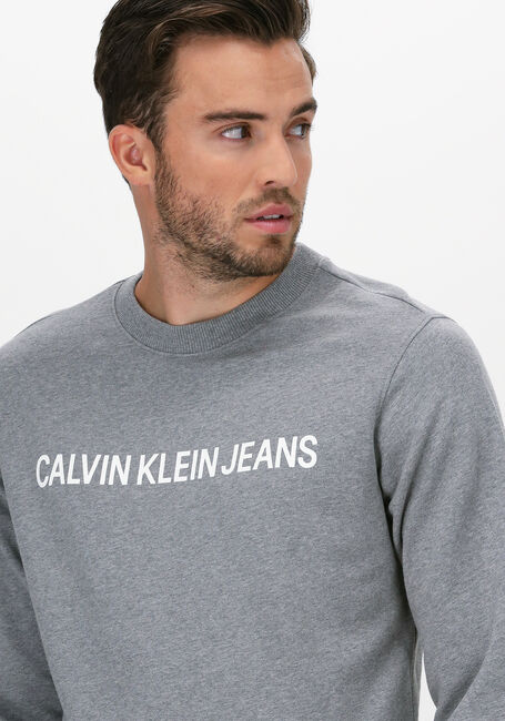 Grijze CALVIN KLEIN Sweater CORE INSTITUTIONAL L - large