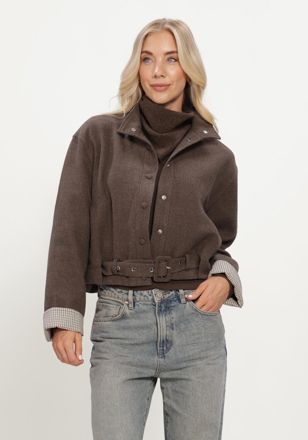 Bruine CIRCLE OF TRUST Jack INGER JACKET - large