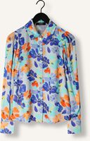 Lichtblauwe JANSEN AMSTERDAM Blouses WP764 PRINTED BLOUSE LONG PUFFED SLEEVE Lichtblauwe JANSEN AMSTERDAM Blouses WP764 PRINTED BLOUSE LONG PUFFED SLEEVE - medium