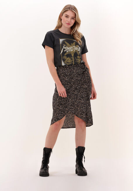 Grijze COLOURFUL REBEL T-shirt ISLAND TOUR BOXY TEE - large