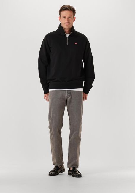 Zwarte LEVI'S Trui ORIGINAL HM 1/4 ZIP - large