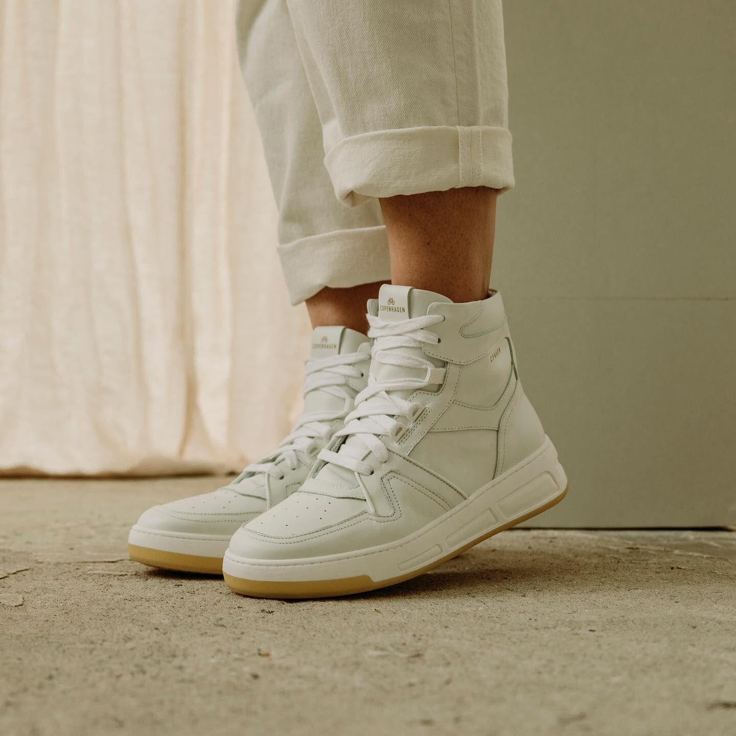 witte copenhagen studios hoge sneaker cph406