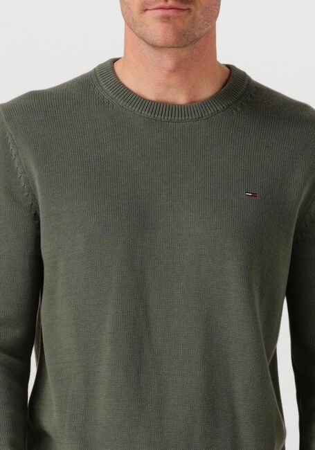 Olijf TOMMY JEANS Trui TJM SLIM ESS SWEATER EXTS - large